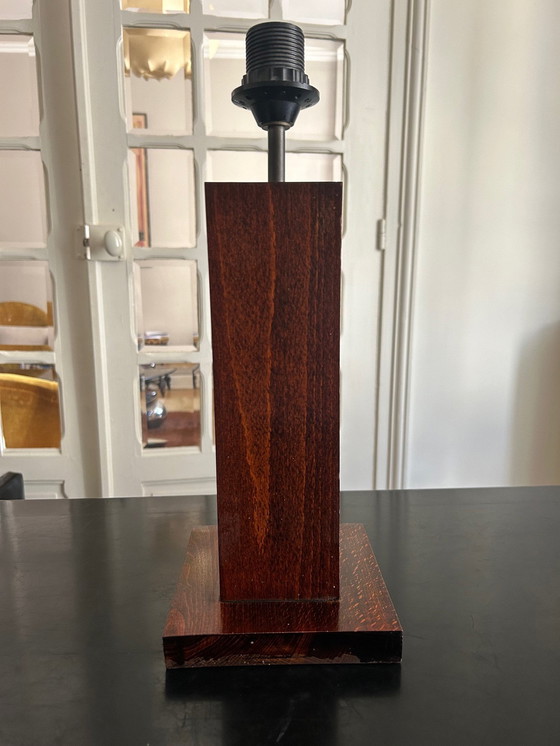 Image 1 of Massief houten lamp 1970