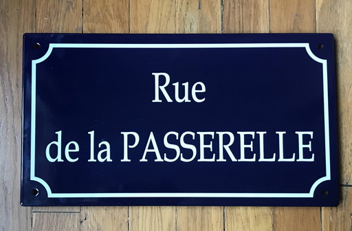 Geëmailleerde straatplaquette