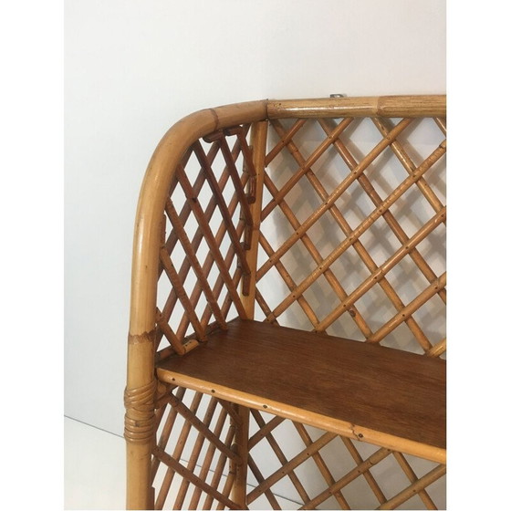Image 1 of Vintage wandplank van rotan, 1950
