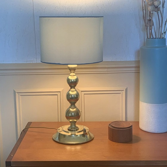 Image 1 of Vintage messing bollamp, 1970