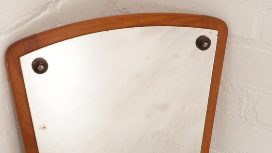 Image 1 of Vintage spiegel | Teak | 44 cm