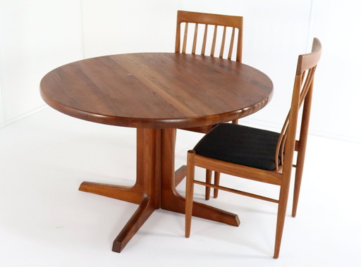 Gudme Ronde Eettafel 'Udsholt' Vintage Massief Teak