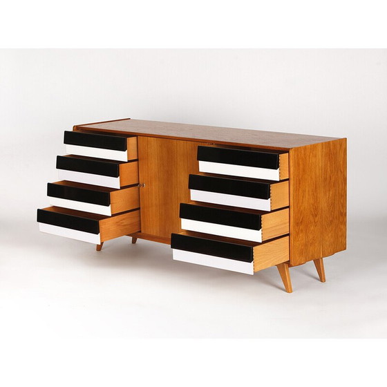 Image 1 of Vintage U 460 houten lowboard van Jiri Jiroutek voor Interier Praha, Tsjecho-Slowakije 1960