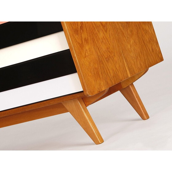 Image 1 of Vintage U 460 houten lowboard van Jiri Jiroutek voor Interier Praha, Tsjecho-Slowakije 1960