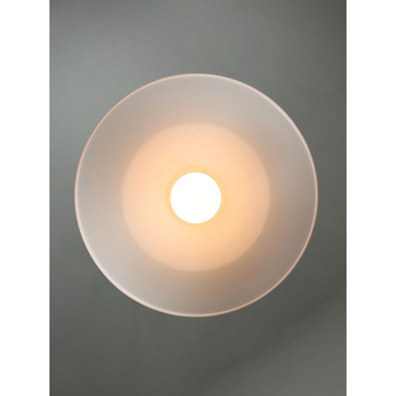 Image 1 of Vintage Space Age hanglamp van wit plexiglas, Italië 1970