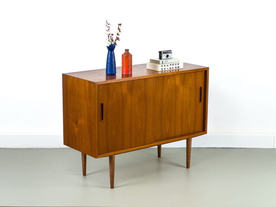 Image 1 of Deens teakhouten dressoir van Carlo Jensen voor Hundevad & Co, 1960S