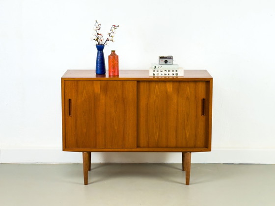 Image 1 of Deens teakhouten dressoir van Carlo Jensen voor Hundevad & Co, 1960S