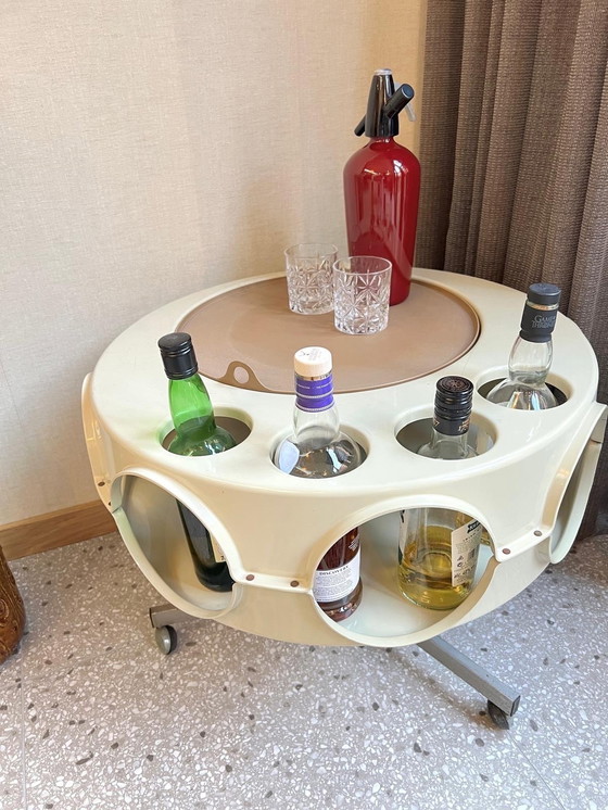 Image 1 of Curver Rotobar Space Age Minibar Serveerwagen Jaren 60