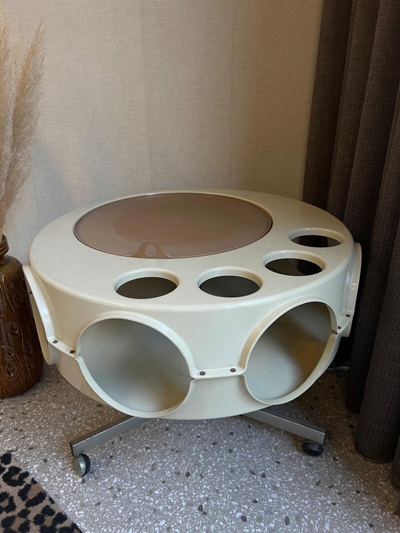 Image 1 of Curver Rotobar Space Age Minibar Serveerwagen Jaren 60