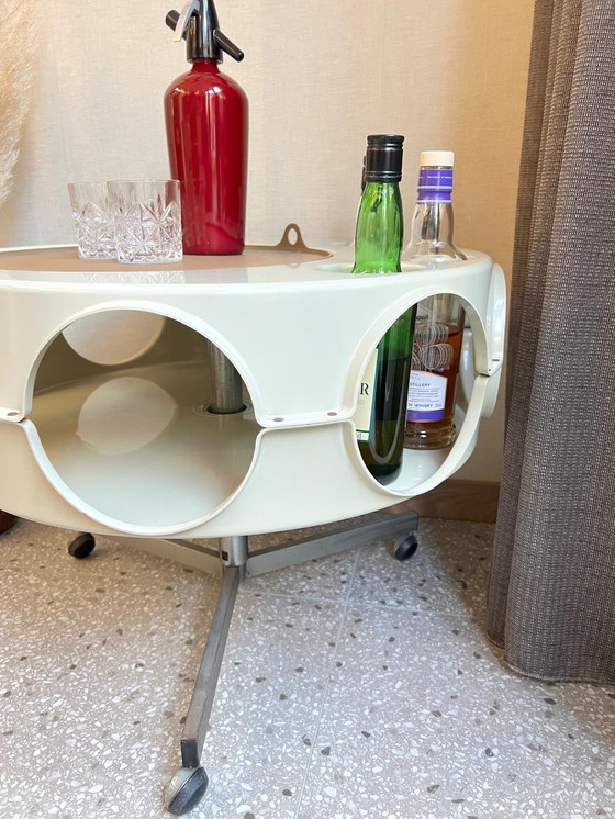 Image 1 of Curver Rotobar Space Age Minibar Serveerwagen Jaren 60