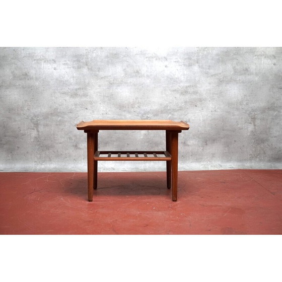 Image 1 of Vintage teakhouten salontafel van Holger Georg Jensen voor Cubus, Denemarken 1960