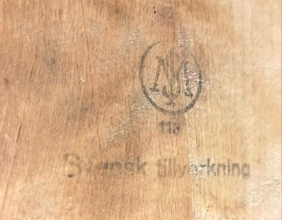 Image 1 of 5x Vintage Zweedse eetkamerstoelen