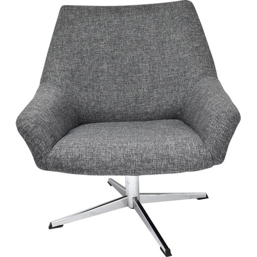 Vintage grijze fauteuil, jaren 1960