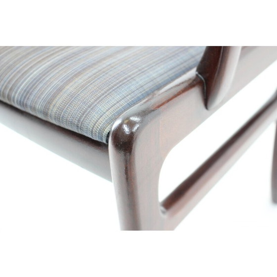 Image 1 of Set van 5 vintage Rungstedlund stoelen in mahoniehout van Ole Wanscher, Denemarken 1950