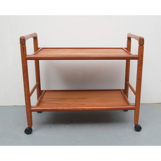 Image 1 of Vintage teakhouten trolley van Dyrlund, Denemarken 1970