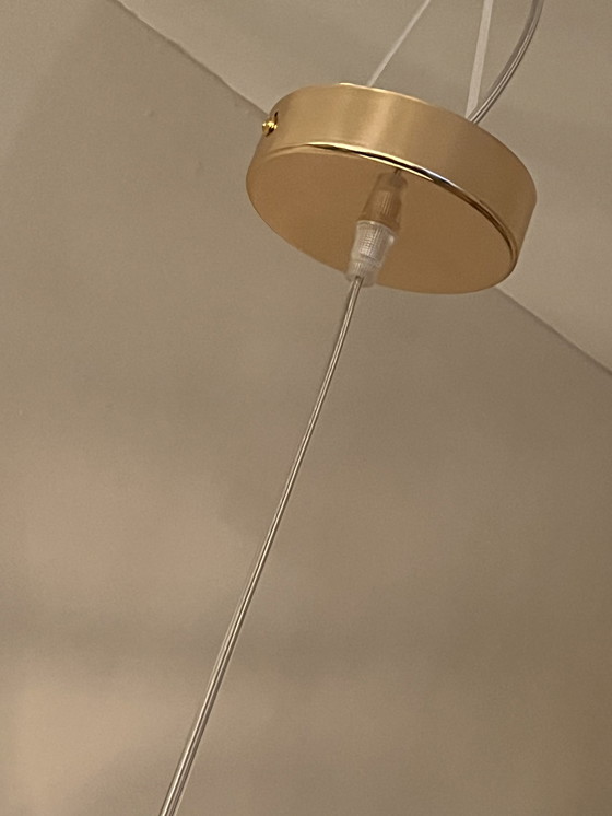 Image 1 of Vintage Capiz Schelpen Hanglamp Opaline Parelmoer 