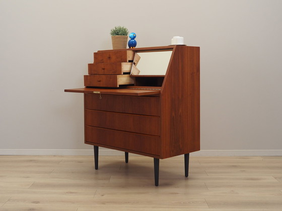 Image 1 of Teakhouten secretaire, Deens ontwerp, 1970S, Productie: Denemarken