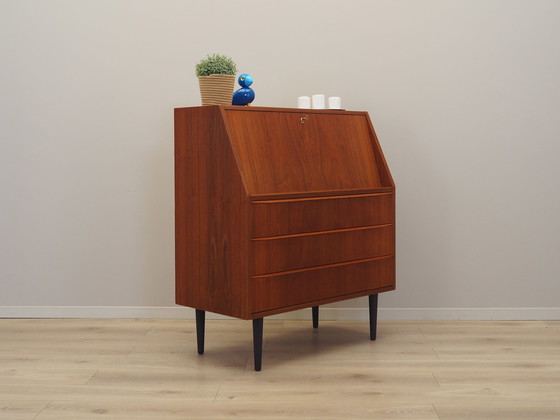 Image 1 of Teakhouten secretaire, Deens ontwerp, 1970S, Productie: Denemarken