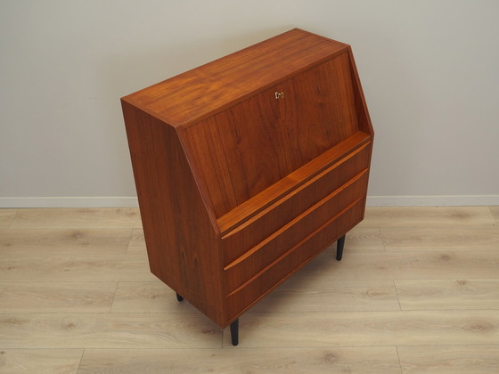 Image 1 of Teakhouten secretaire, Deens ontwerp, 1970S, Productie: Denemarken