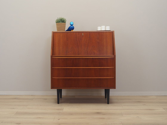 Image 1 of Teakhouten secretaire, Deens ontwerp, 1970S, Productie: Denemarken