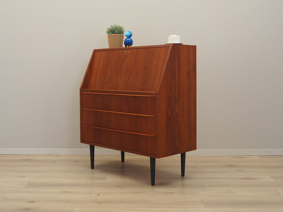 Image 1 of Teakhouten secretaire, Deens ontwerp, 1970S, Productie: Denemarken