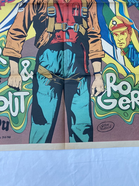 Image 1 of Vintage poster, Buck Danny 1968