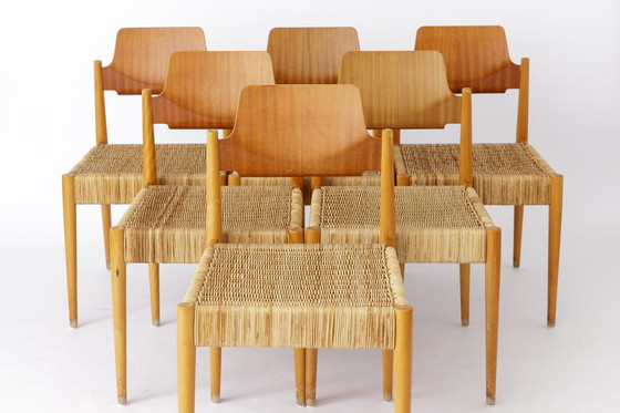 Image 1 of 6 Stoelen Egon Eiermann Stoelen #SE19 Bauhaus Duitsland 1950 Vintage