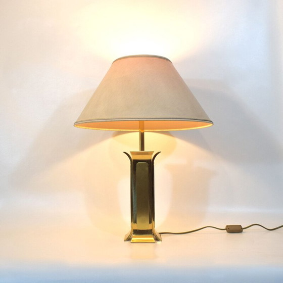 Image 1 of Vintage massief messing lamp 1970