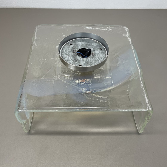 Image 1 of Grote Murano glazen plafond wandlamp van Carlo Nason voor Kalmar Lights, 1970S