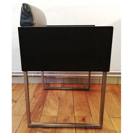 Image 1 of Vintage leren Box fauteuil van Pedrali