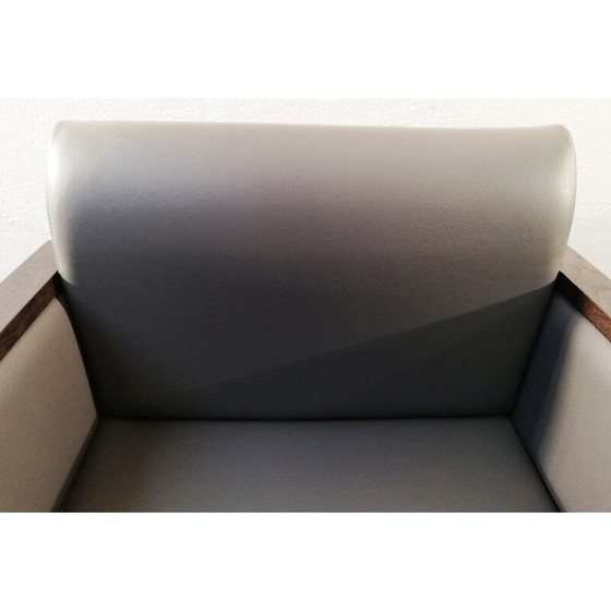 Image 1 of Vintage leren Box fauteuil van Pedrali