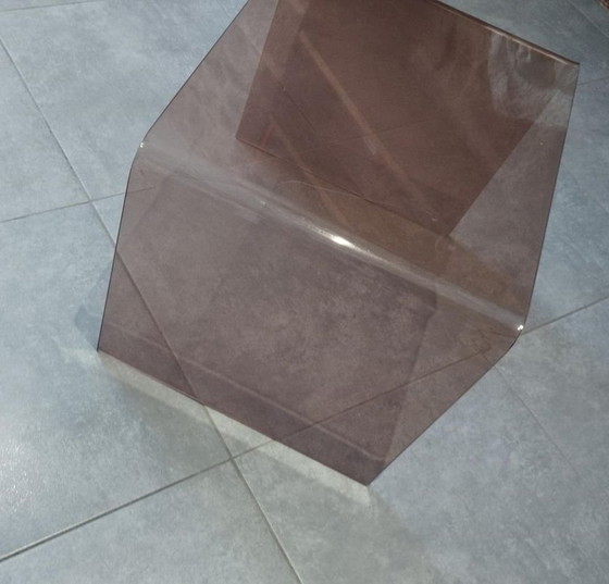 Image 1 of Michel Dumas - Design Meubels - Bijzettafel - Sofa End - Nachtkastje - 1970 - Vintage Periode