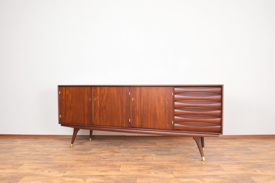 Image 1 of Mid Century Teak Dressoir Van Sven Andersen Voor Sven Andersen Möbelfabrik Stavanger, 1960S.