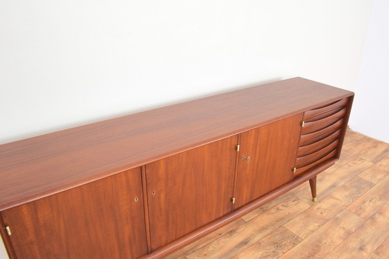 Image 1 of Mid Century Teak Dressoir Van Sven Andersen Voor Sven Andersen Möbelfabrik Stavanger, 1960S.