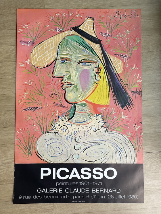 Image 1 of Pablo Picasso, zeldzame originele vintage poster