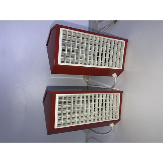 Image 1 of Paar vintage metalen Ikea wandlampen type v204