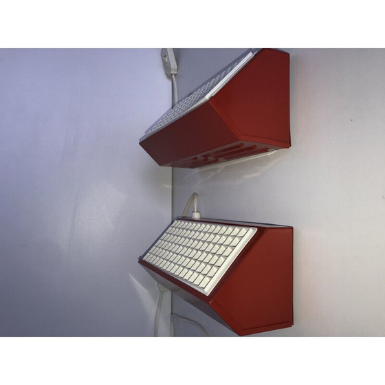 Image 1 of Paar vintage metalen Ikea wandlampen type v204