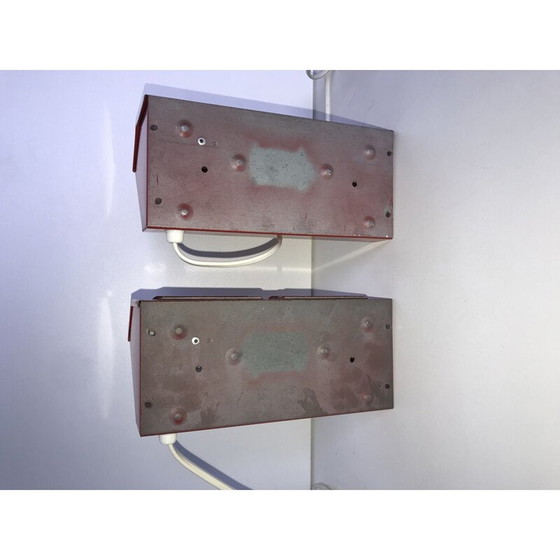 Image 1 of Paar vintage metalen Ikea wandlampen type v204