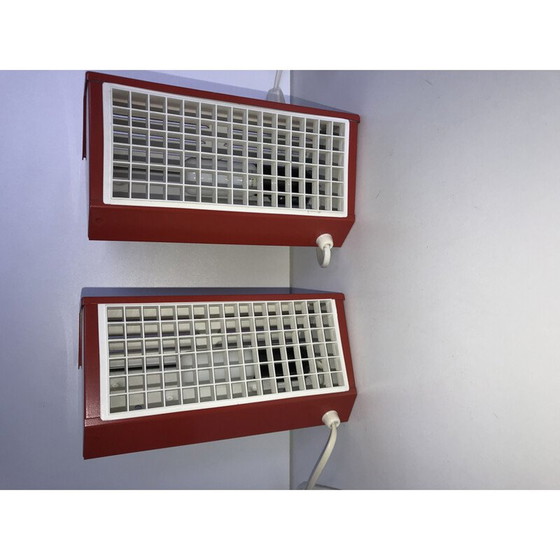 Image 1 of Paar vintage metalen Ikea wandlampen type v204