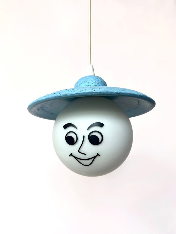 Image 1 of Vintage hanglamp - figuur met hoedje