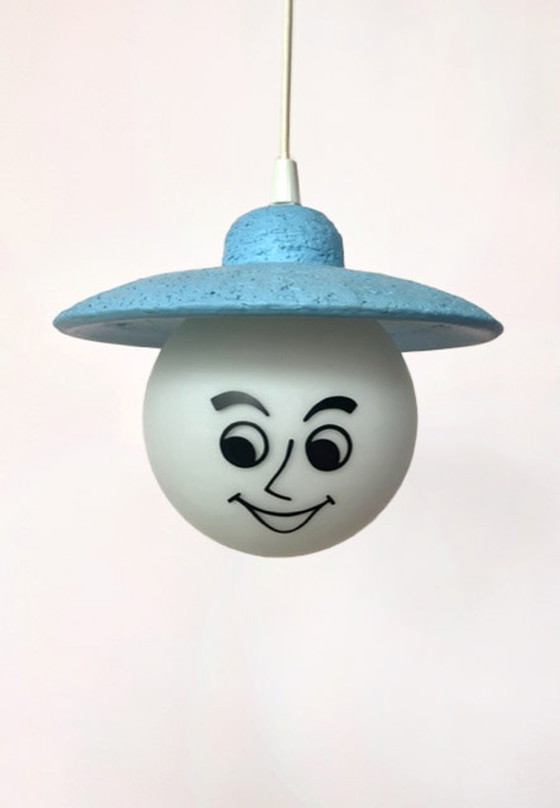 Image 1 of Vintage hanglamp - figuur met hoedje