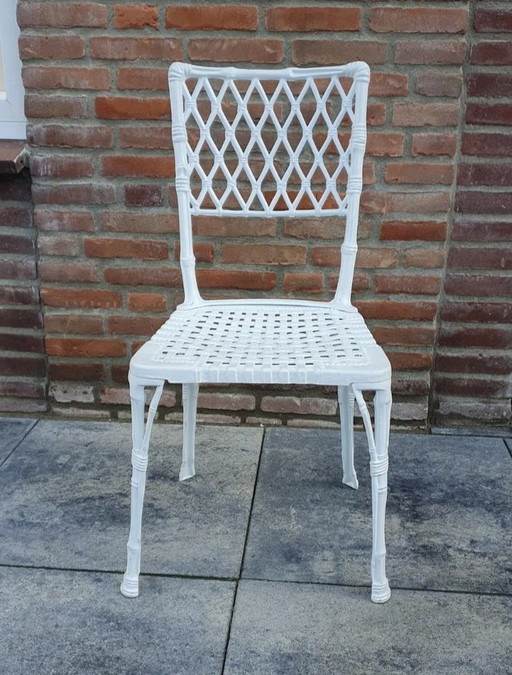 Jaren 30 Stoel Uit Frankrijk Bamboo Faux