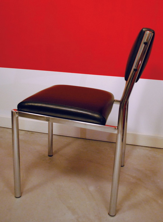 Image 1 of 6X Eetkamerstoelen Jaren 70