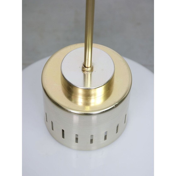 Image 1 of Mid-eeuwse opaline hanglamp