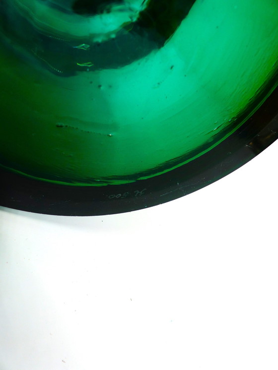 Image 1 of Scandinavische Incalmo Groen Glazen Lamp Hadeland Glassverk - Høvik Verk 1960