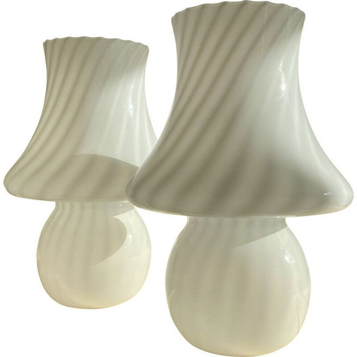 Vintage murano glazen lampen, Italië 1970