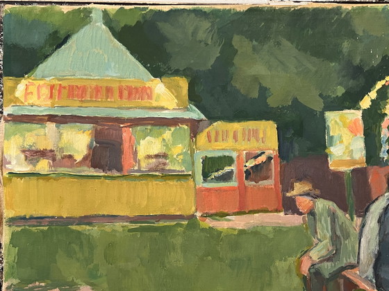 Image 1 of Wilhelm Julien Wils, 1880 - 1960, Olieverf op doek, Denemarken 1955, Landschap,