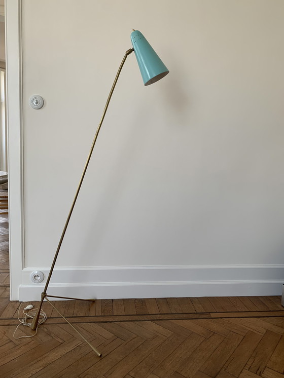 Image 1 of Adjustable Floorlamp Gilardi & Barzaghi 1950'S