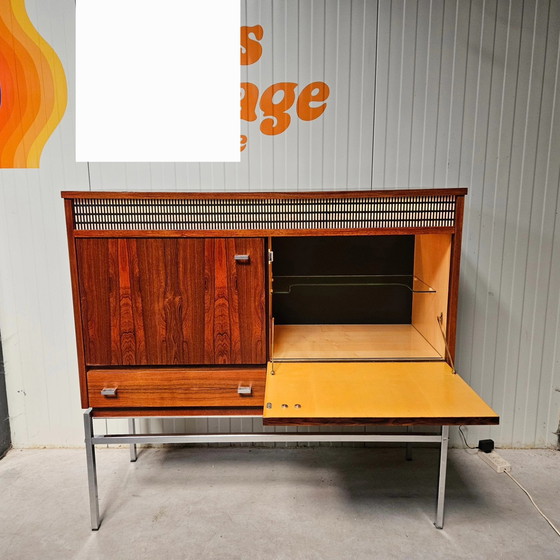 Image 1 of Vintage highboard, verlicht, barretje