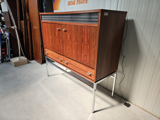 Image 1 of Vintage highboard, verlicht, barretje